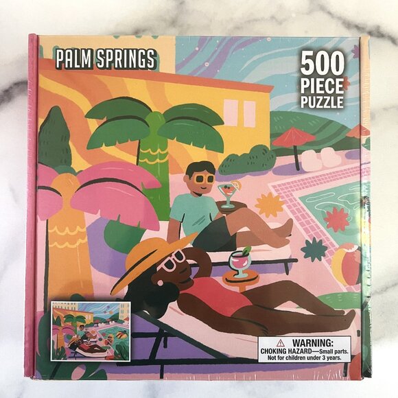 NEW Kess de.bored Palm Springs Jigsaw Puzzle, 500 piece - Picture 2 of 8